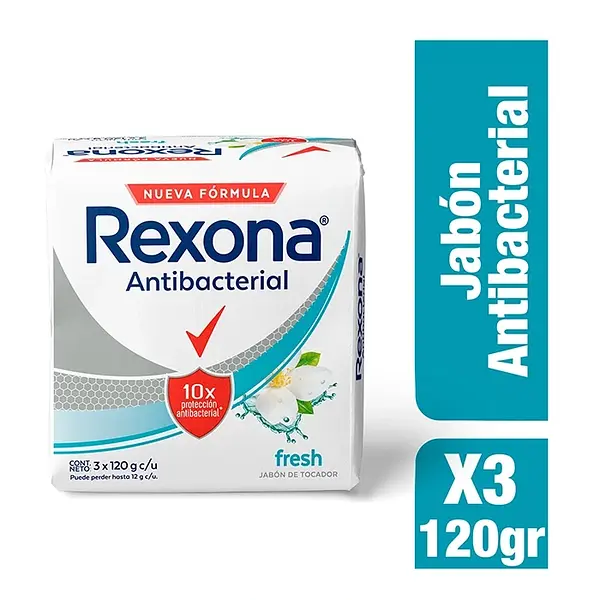 JABON CORPORAL FRESH REXONA *120G*3U