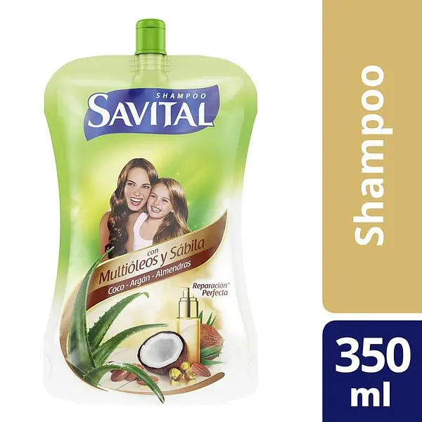 SHAMPO MULTIOLEOS Y SABILA SAVITAL*350ML