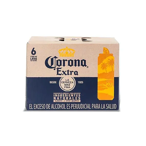 CERVEZA EXTRA LATA CORONA*269ML*6UN