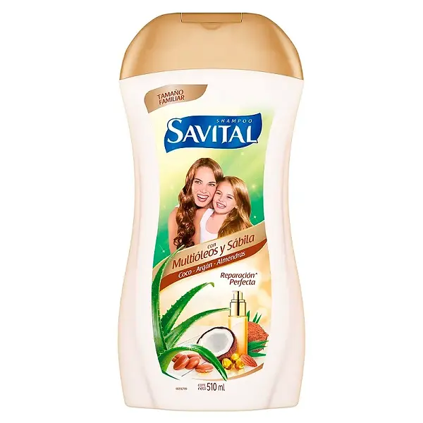SHAMPO MULTIOLES Y SABILA SAVITAL*510ML