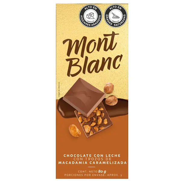 CHOCOLATINA MACADAMIA MONTBLANC*80G