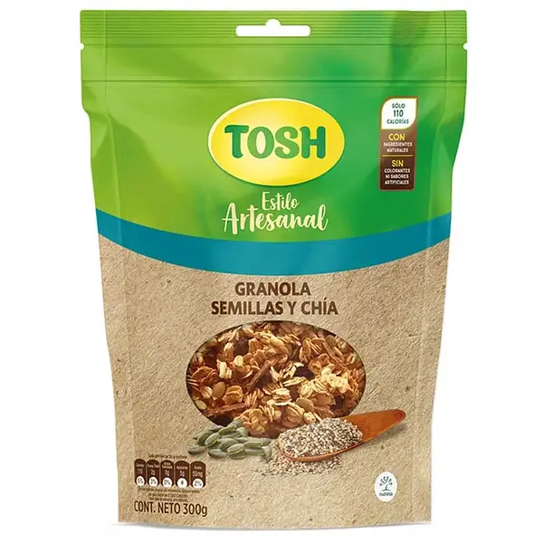 GRANOLA SEMILLA&CHIA TOSH*300G
