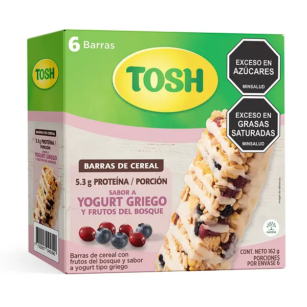 CEREAL BARRA YOGURT GRIEGO TOHS*6U