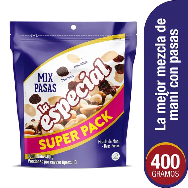 SNACK MANI MIX PASAS LA ESPECIAL*400G