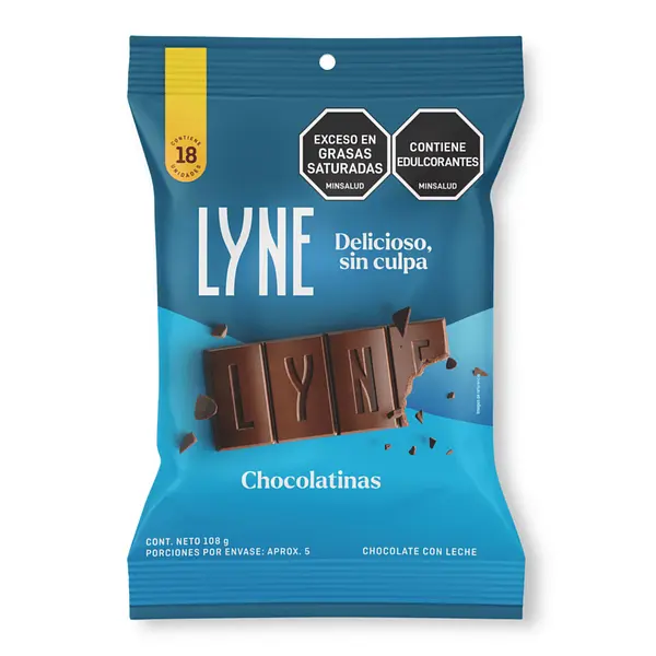 CHOCOLATINA LECHE LYNE*18U*10G