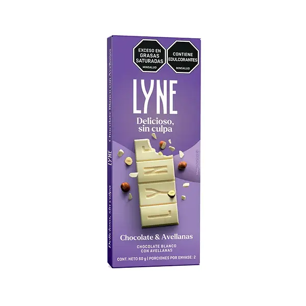 CHOCOLATINA BLANCA AVELLANA LYNE*60GR