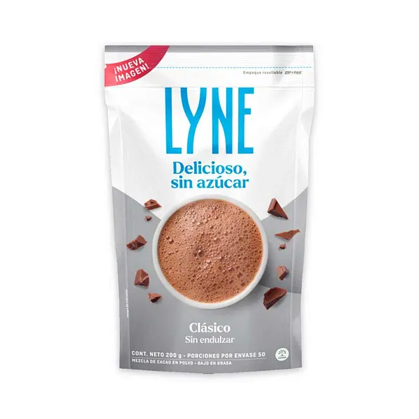 CHOCOLATE POLVO SIN AZUCAR CHOCO LYINE*200G