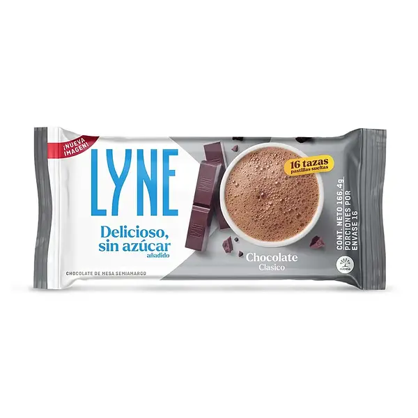 CHOCOLATE MESA SIN AZUCAR CHOCO LINE*166G