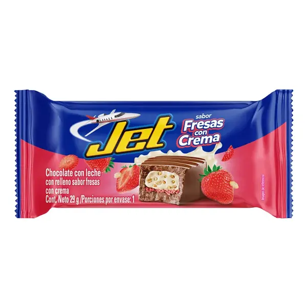 CHOCOLATINA FRESA CREMA JET*29GR