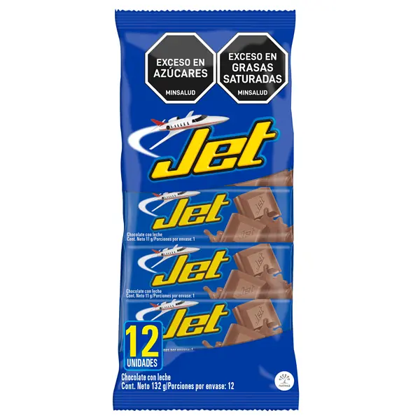 CHOCOLATINA LECHE JET*12G*12U