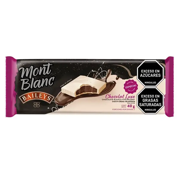 CHOCOLATINA COCOLATE LUXE MONTBLANC*40GR