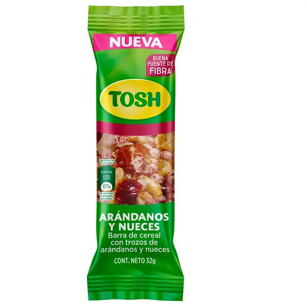 CEREAL BARRA ARANDANOS TOSH *32G