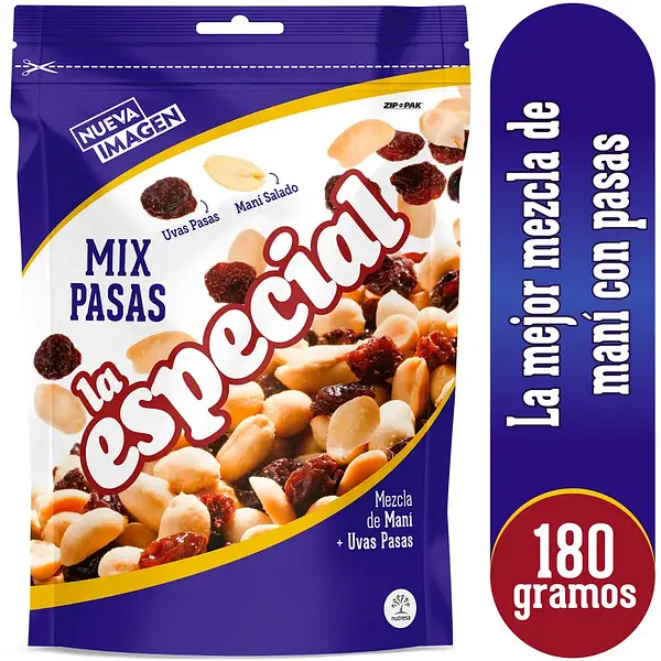 SNACK MIX PASAS LA ESPECIAL *180 GR