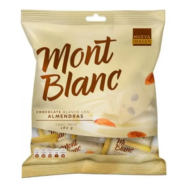 CHOCOLATE BOMBON BLANCO ALMENDRA MONTBLAC*22G