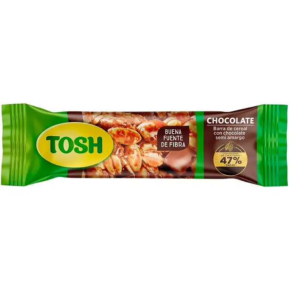CEREAL BARRA CHOCOLATE TOSH*32G