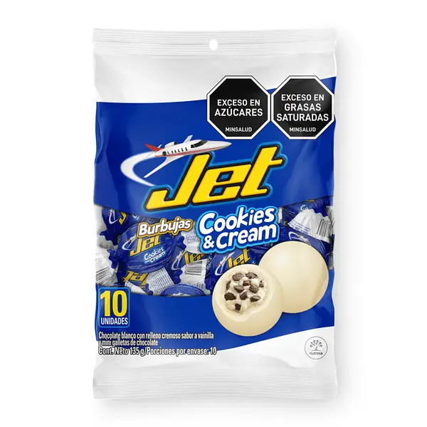 CHOCOLATINA BURBUJA COOKIES  JET*10U