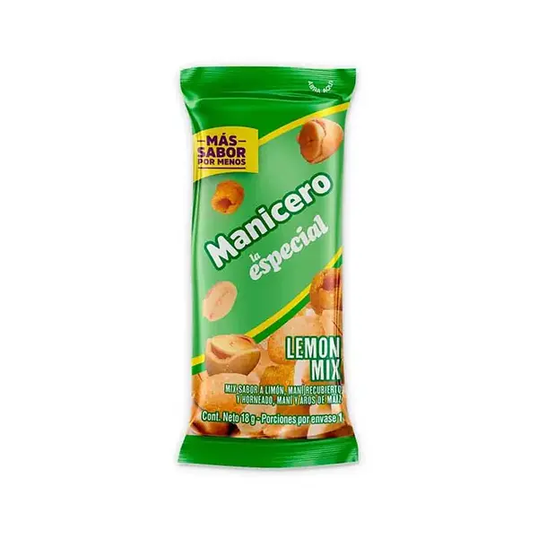 SNACK MANI LEMON MIX MANICERO*18GR