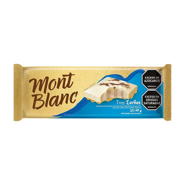 CHOCOLATINA TRES LECHES MONTBLANC*40G