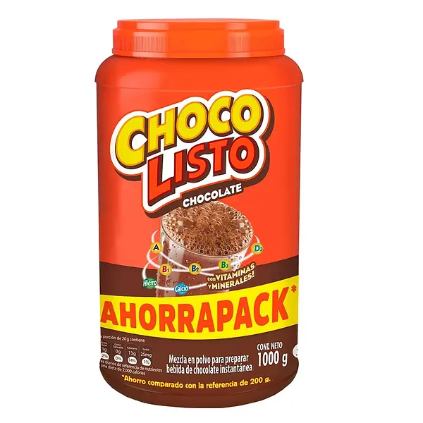 BEBIDA INSTANTANEA CHOCOLISTO*1000G