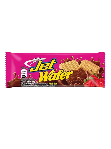 GALLETA FRESA WAFER JET*22GR