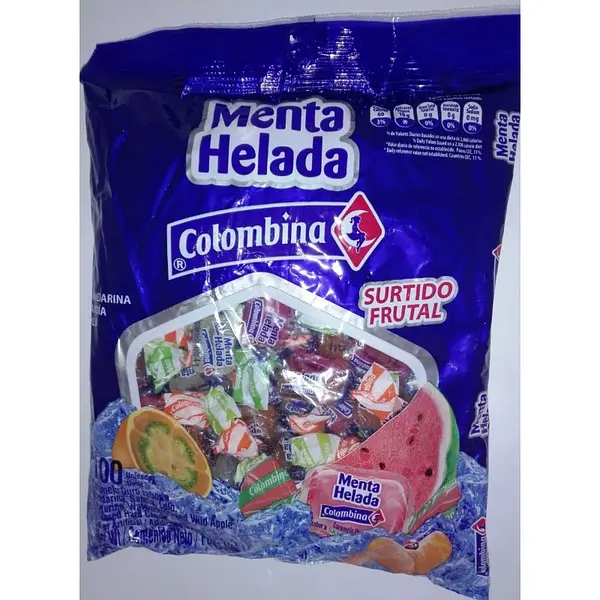 CARAMELO MENTA SURTIDA COLOMBINA*100U