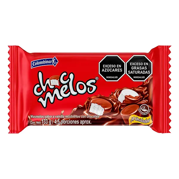 CHOCMELOS BANDEJA COLOMBINA*133GR