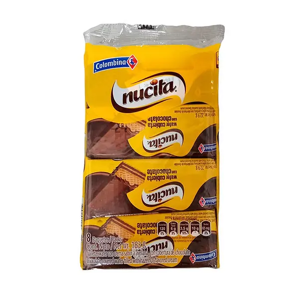 GALLETA CHOCOLATE WAFER NUCITA*8U