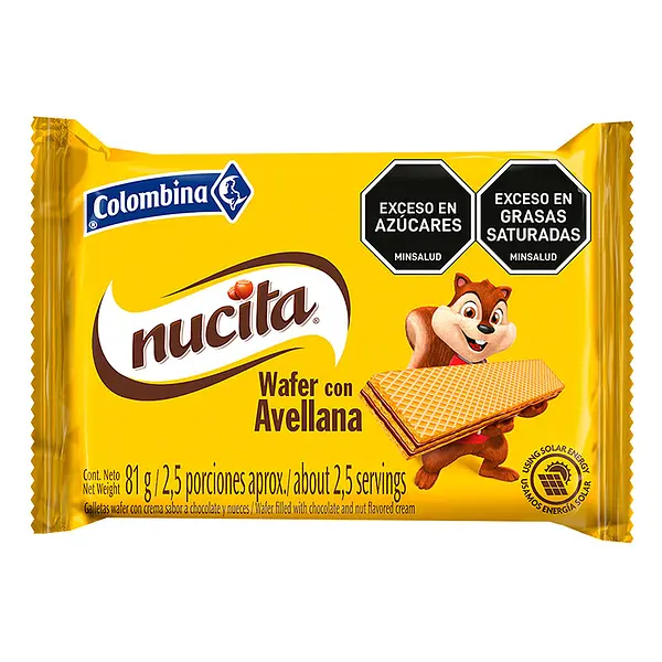 GALLETA WAFER NUCITA*81G