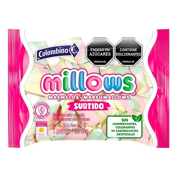 MASMELO MILLOWS COLOMBINA *35G