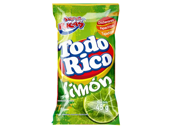 SNACK TODO RICO LIMON *45G