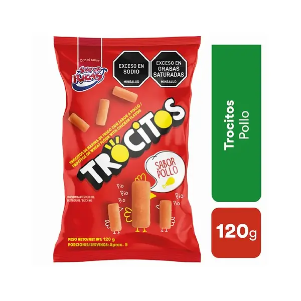 SNACK TROCITOS POLLO SUPER RICAS*120G