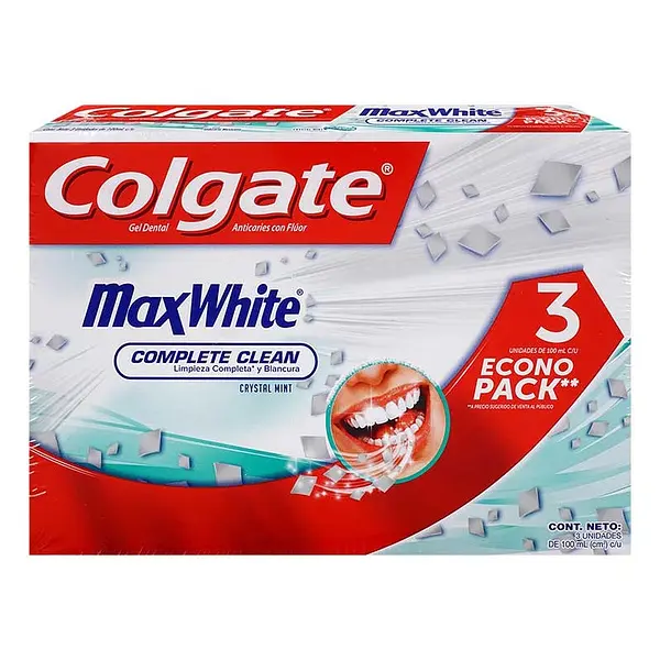CREMA DENTAL COLGATE MAXWHITE*3UND