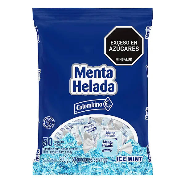 CARAMELO MENTA HELADA COLOMBINA*50U