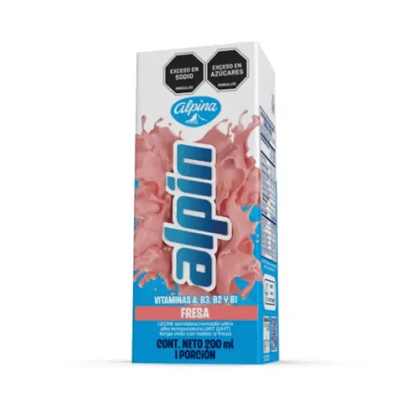 LECHE LIQUIDA FRESA ALPIN*200ML