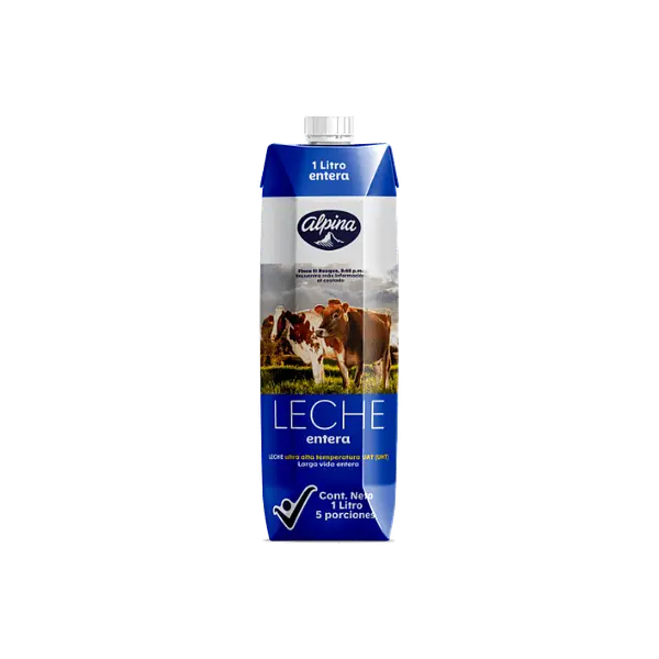 LECHE LIQUIDA ENTERA ALPINA*1L