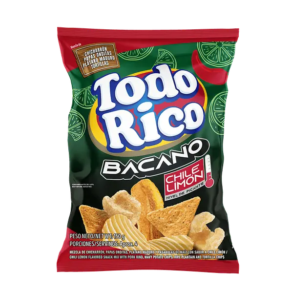 SNACK TODO RICO BACANO*150G
