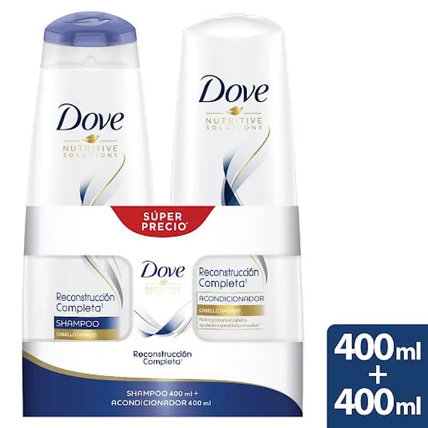 SHAMPO Y ACONDICIONADOR DOVE *400 ML