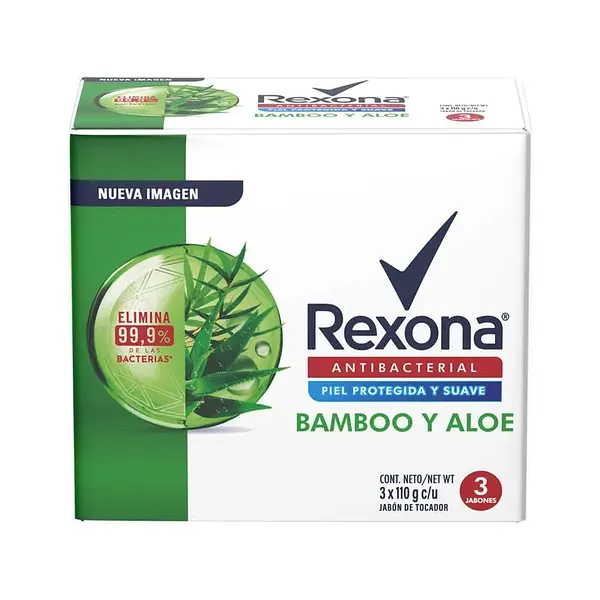 JABON CORPORAL BAMBO/ALOE REXONA*110G*3U