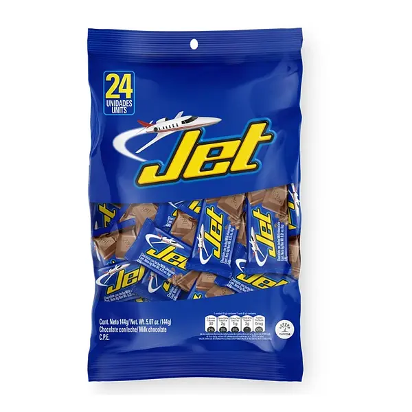 CHOCOLATINA LECHE JET *12G*24U