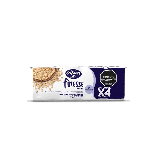 AVENA LIQUIDA FINESSE*250ML*4U