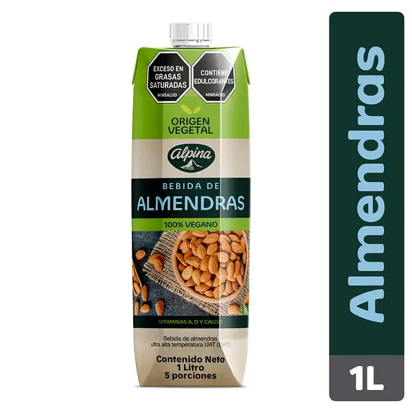 LECHE LIQUIDA ALMENDRA ALPINA*1LT