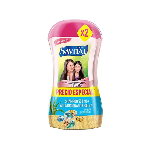 SHAMPOO + ACONDICIONADOR SAVITAL*550ML