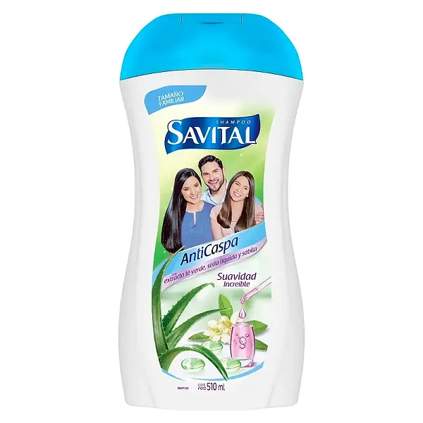 SHAMPO ANTICASPA TE VERDE SAVITAL*510 ML
