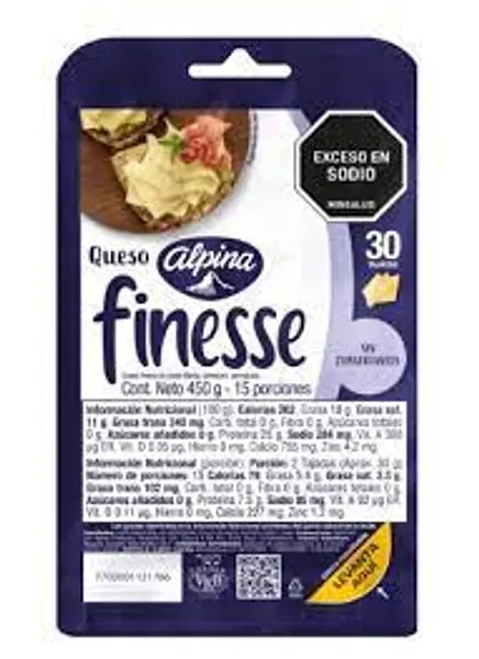 QUESO TAJADO FITNESS ALPINA*450G