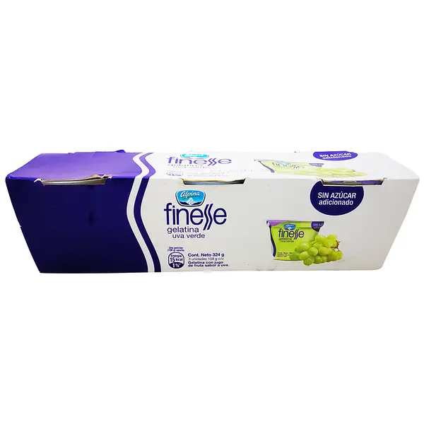 GELATINA UVA VERDE FINESSE*108*3U