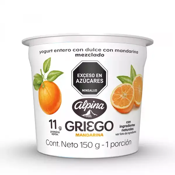 YOGURT GRIEGO MANDARINA ALPINA *150