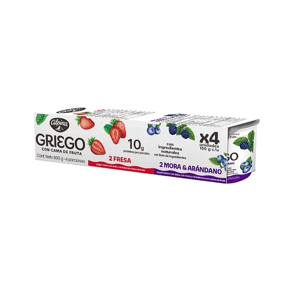 YOGURT GRIEGO SURTIDO ALPINA*4 U