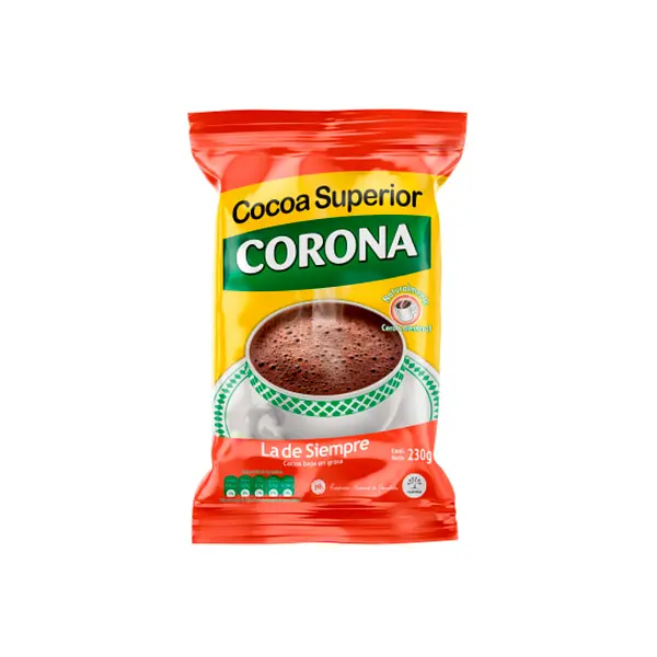 CHOCOLATE POLVO COCOA CORONA*230G