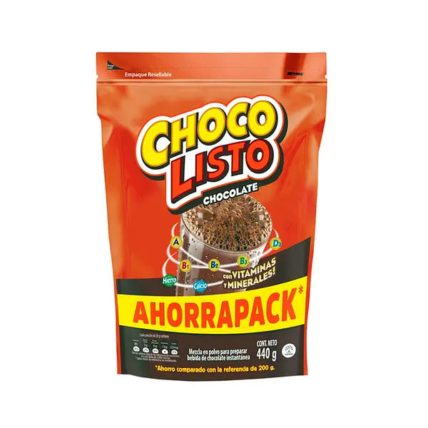 BEBIDA INSTANTANEA CHOCOLISTO *440G