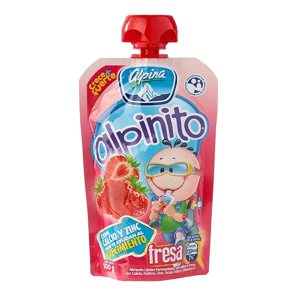 YOGURT FRESA ALPINITO ALPINA*100G